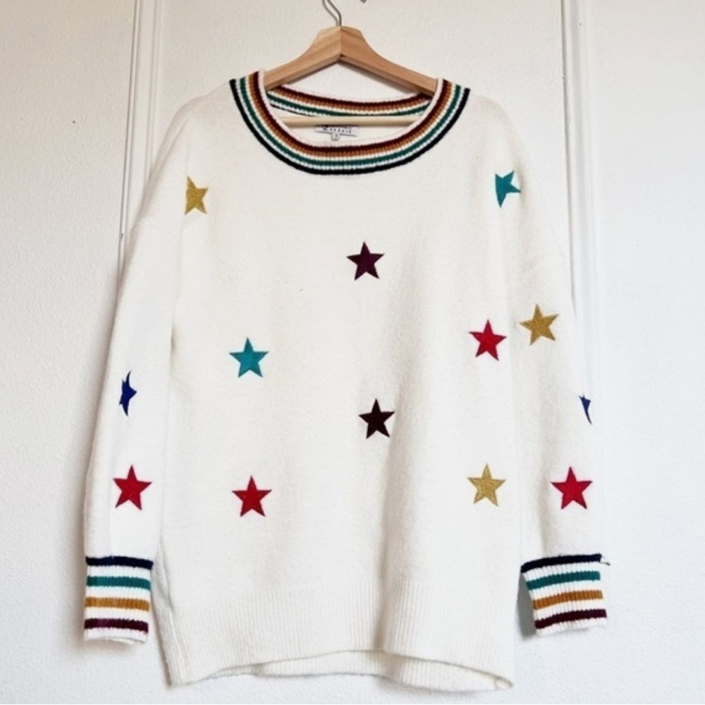 Rainbow Star embroidered Sweater / dress